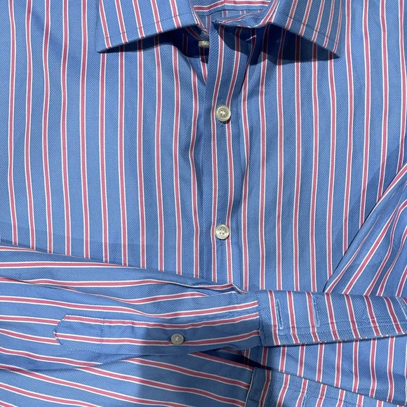 Thomas Pink cuff-links dress shirt. Sz 15.5 - 34 - Picture 7 of 8